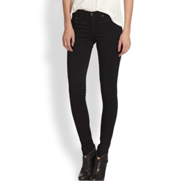 RAG&BONE SALE‼️ REDUCED 50% OFF LISTED PRICE $25 Skinny Soft Legging Black Plush - Picture 1 of 9